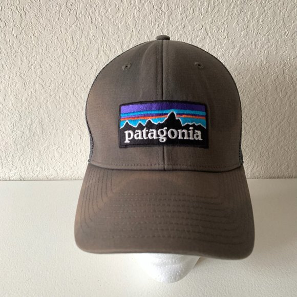 PATAGONIA P-6 Logo LoPro Trucker Hat Forge Grey Snapback